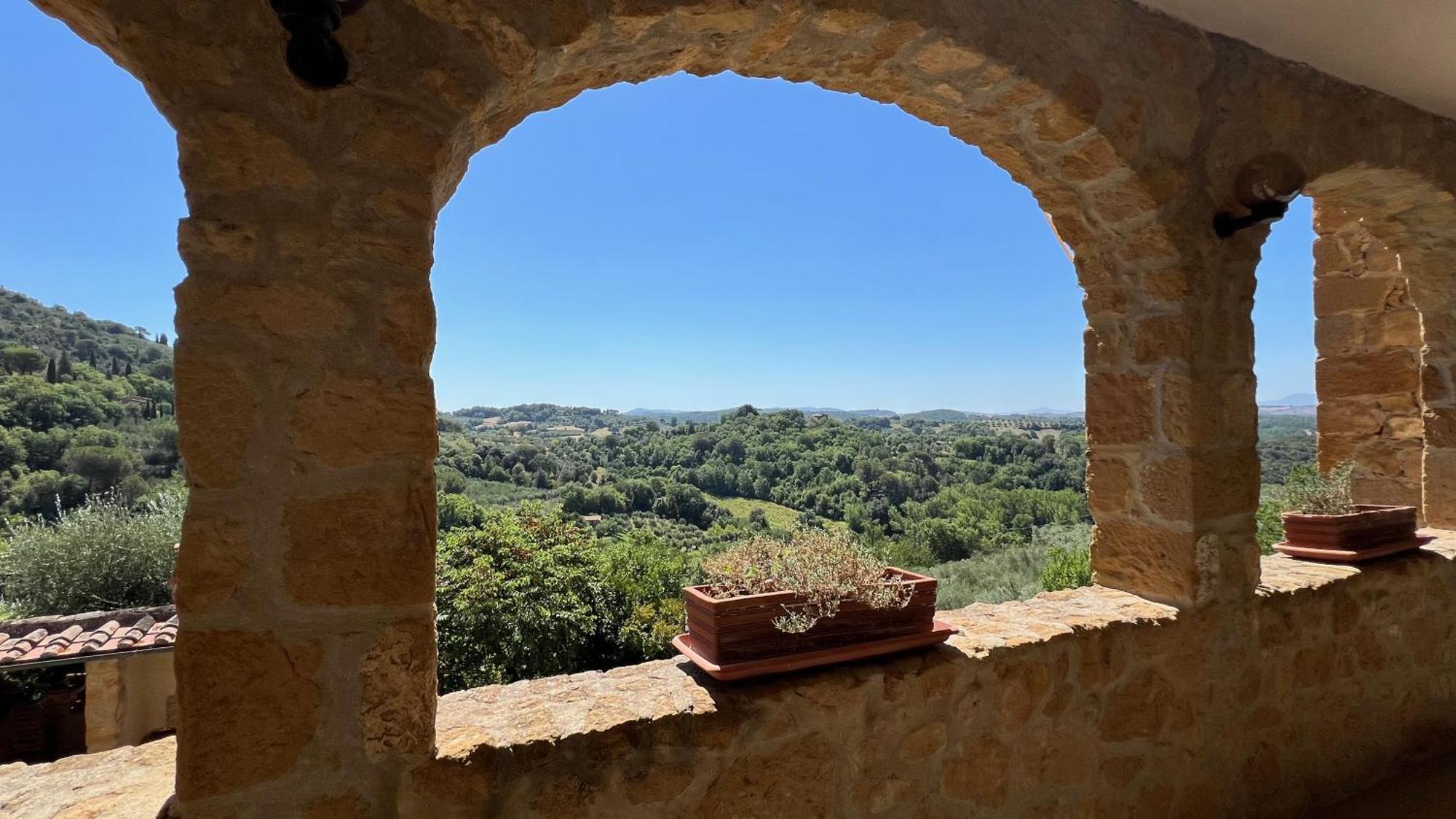 La Chiusa Dei Monaci Castelmuzio Buitenkant foto