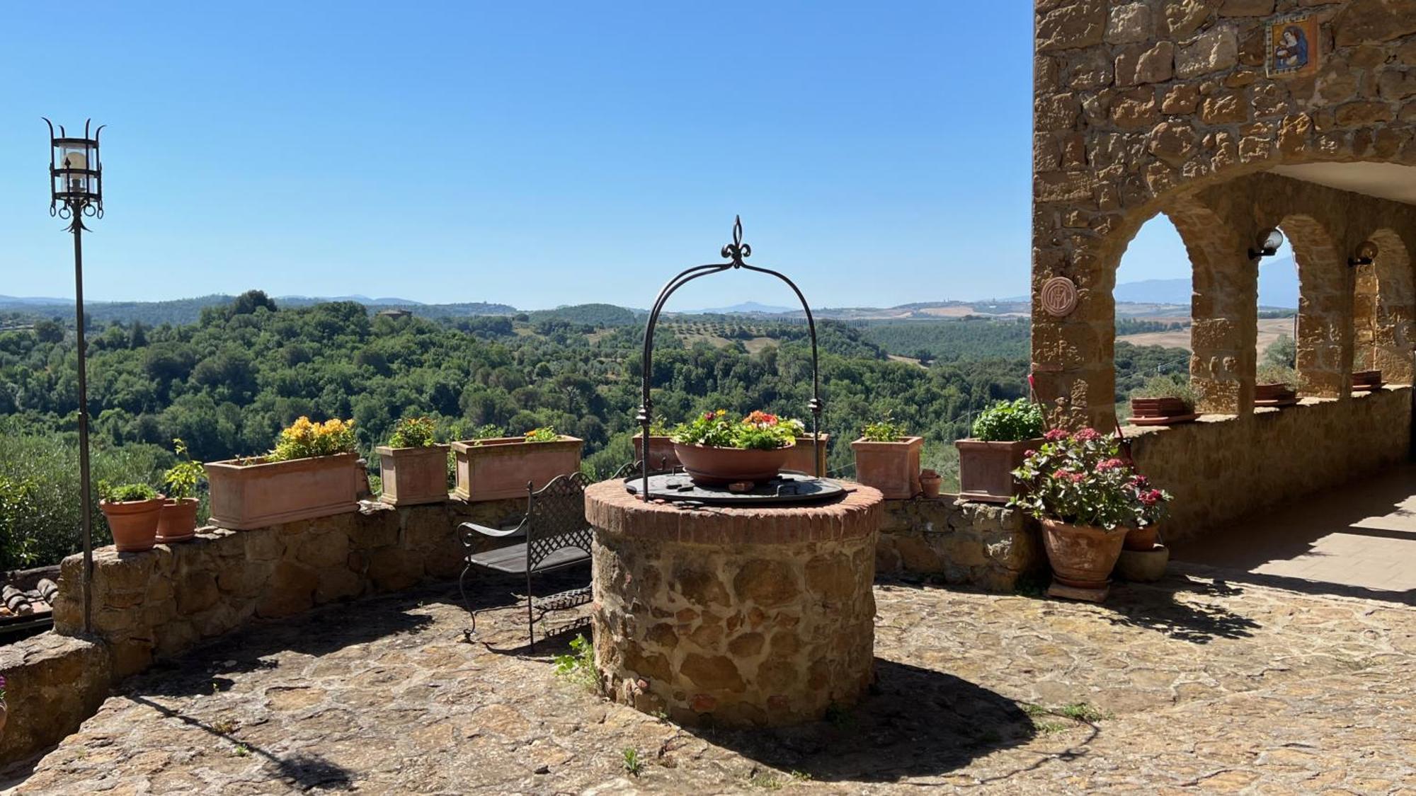 La Chiusa Dei Monaci Castelmuzio Buitenkant foto