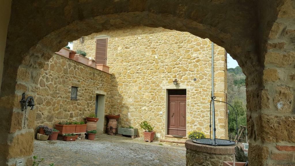 La Chiusa Dei Monaci Castelmuzio Buitenkant foto